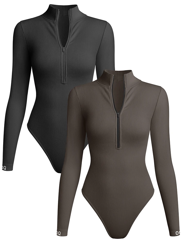 kf-S55f98c2735294e2baa3bb4325b8779ef7 Seamless Ribbed Yoga Body-Suit - Image 1